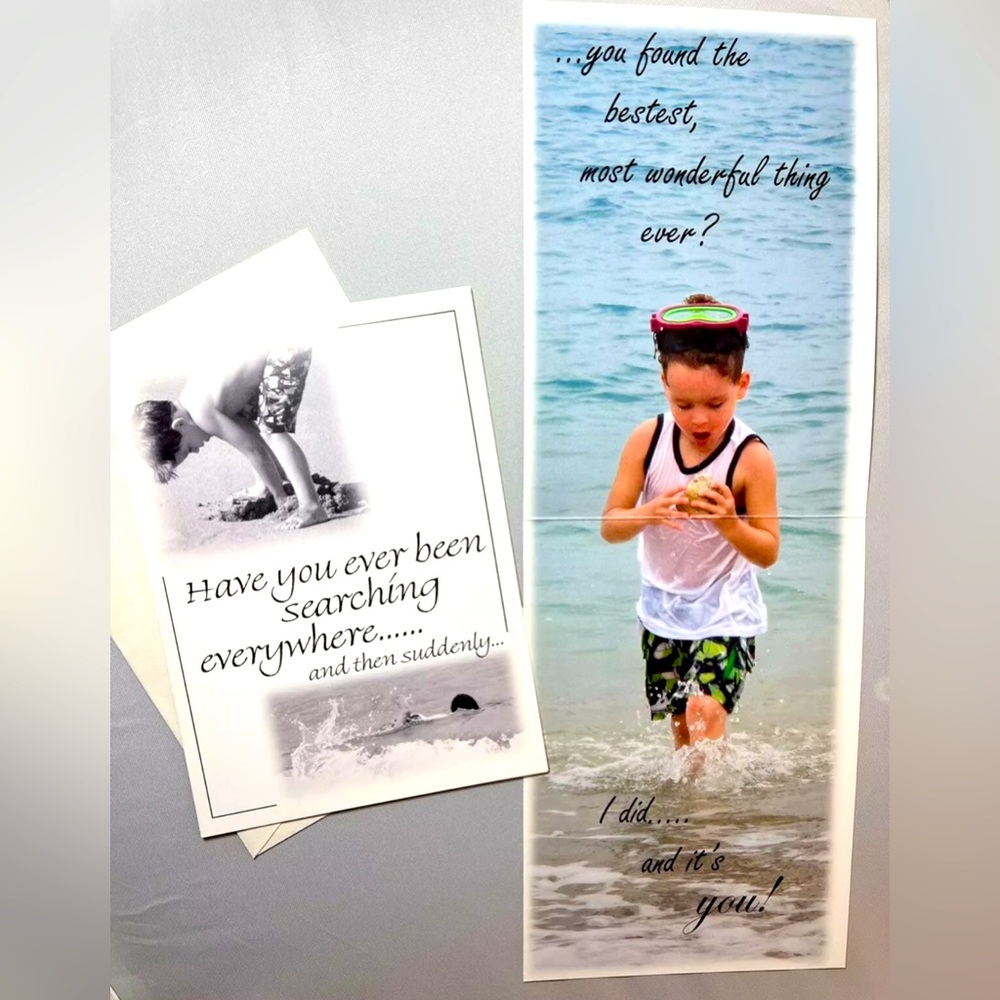 5x7 Greeting Card~Love Romance Friendship Anniversary Beach Engagement Valentine